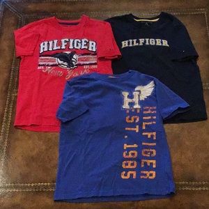 Tommy Hilfiger 3 Short Sleeve Graphic Tees Sz 8-10